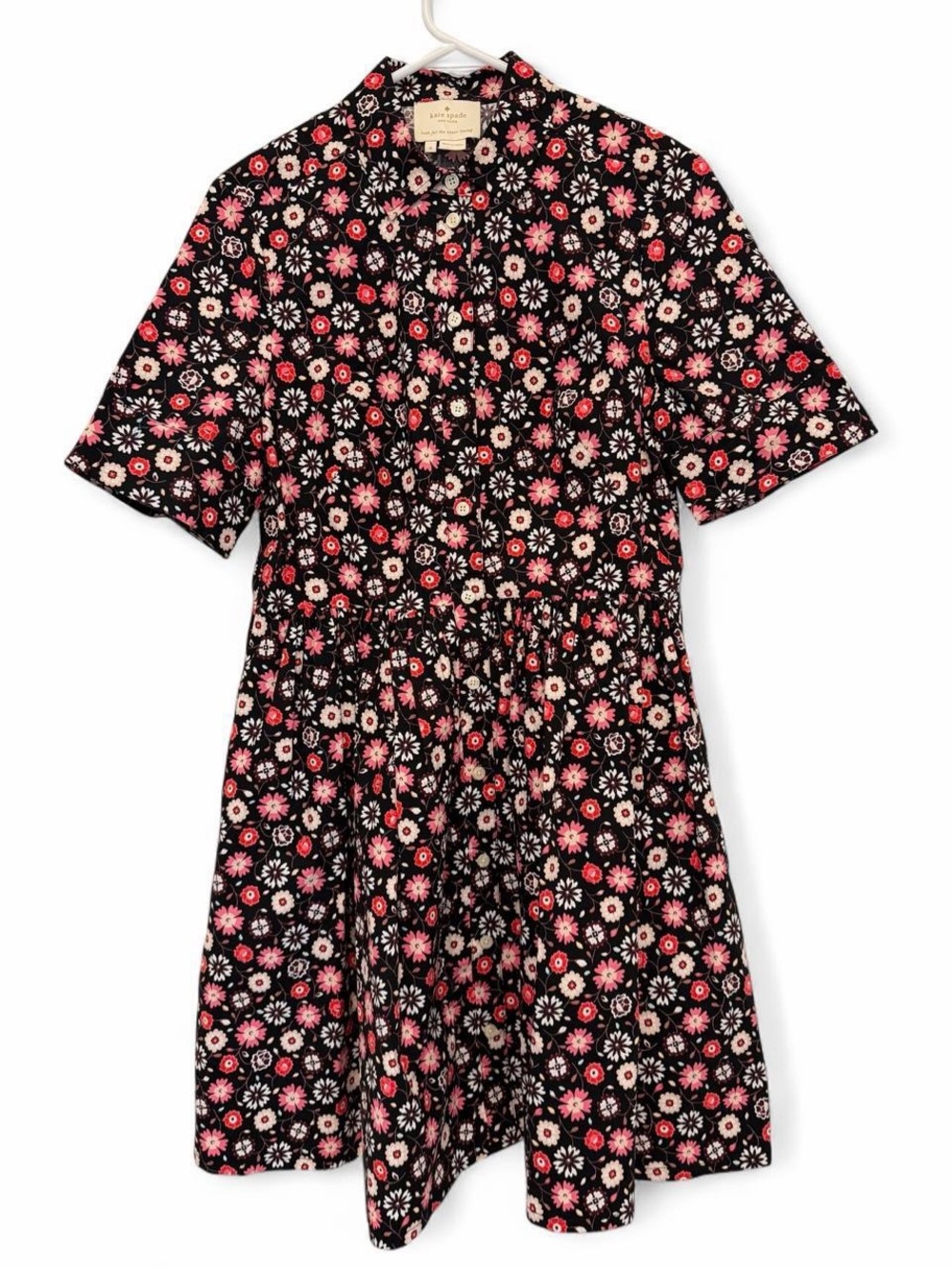 Kate Spade Black Floral Fit & Flare Dress